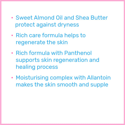 Baby Sebamed body lotion bullet points Baby Sebamed body lotion bullet points