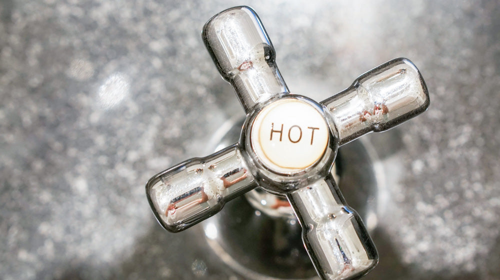 A hot water tap