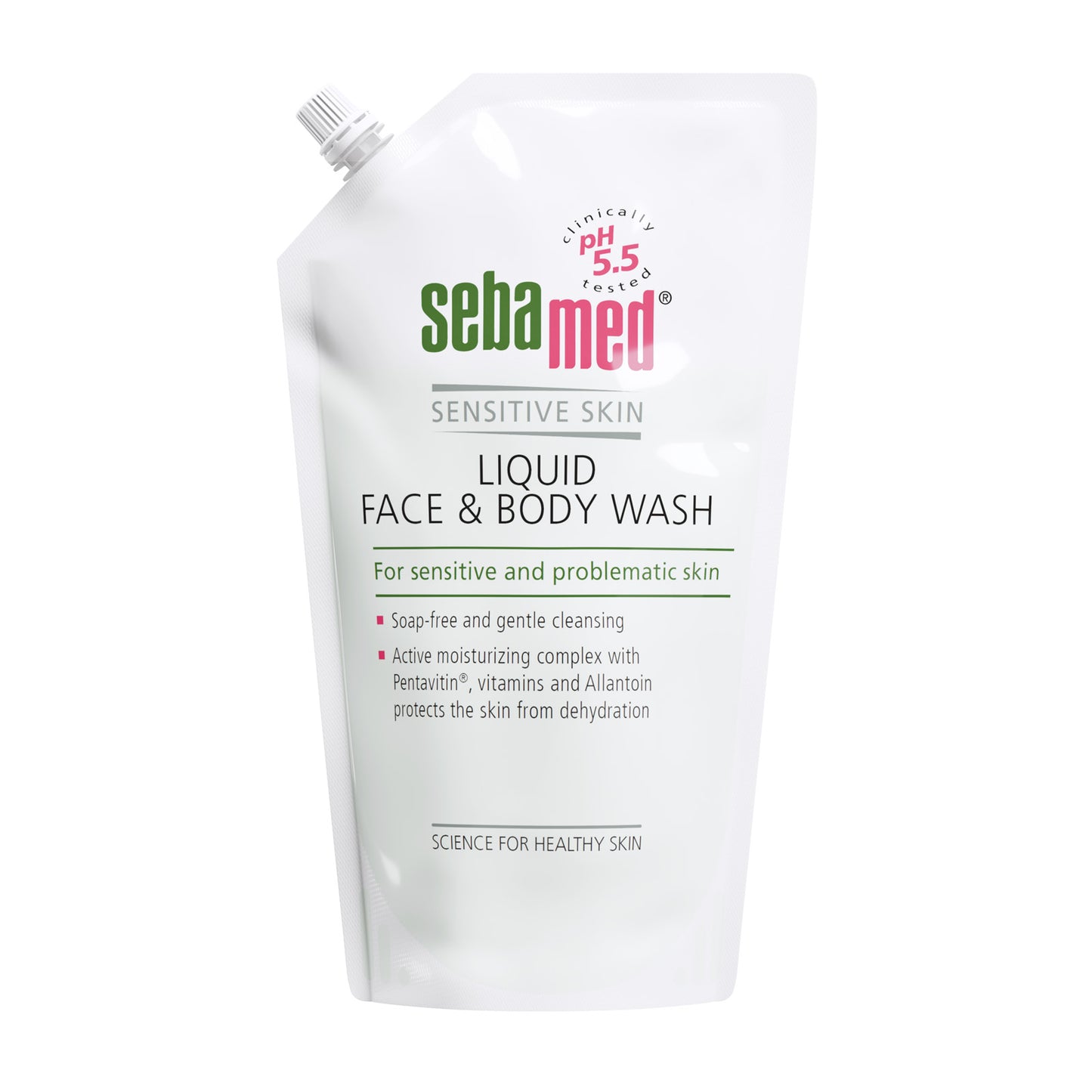 Sebamed Liquid Face and Body Wash eco friendly refill 1000ml with reduced plastic