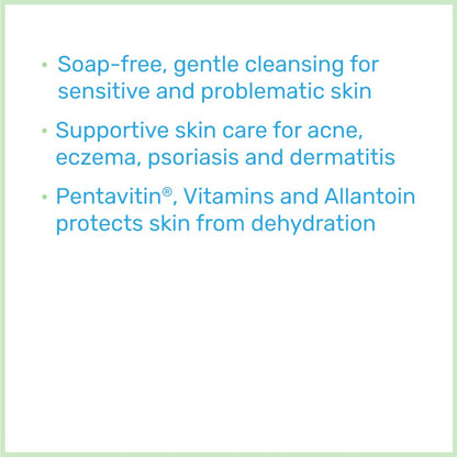 Sebamed Liquid Face and Body Wash Bullet Points