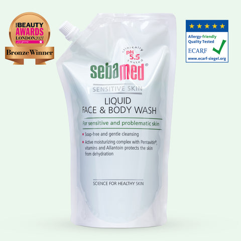 Sebamed Liquid Face and Body Wash 1 Litre Refill