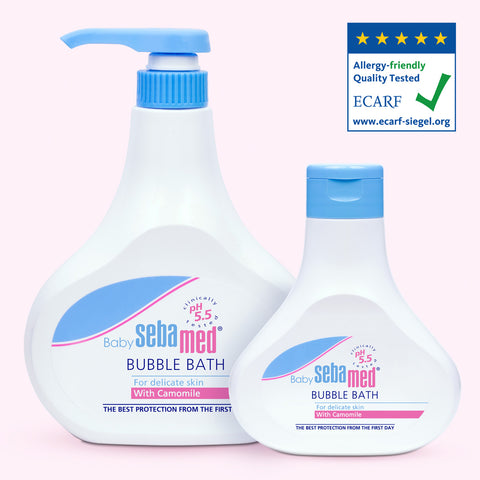 Baby Sebamed Bubble Bath for delicate skin with camomile